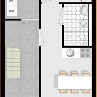 Groningen, Reitemakersrijge, portiekflat - foto 2
