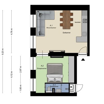 Roermond, Minderbroedersstraat, 3-kamer appartement - foto 3